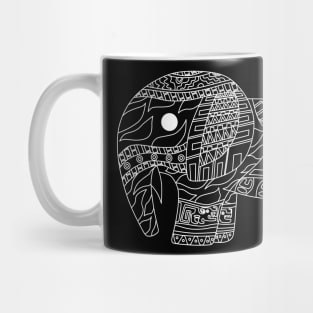 indie elephant in bazar of pattern ecopop Mug